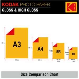 Kodak Premium 260 GSM (4x6) High Gloss Photo Paper - 50 sheets - Image 3